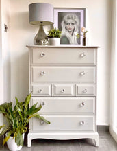 Load image into Gallery viewer, Stag Tallboy Chest of Drawers painted
