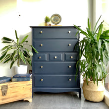 Load image into Gallery viewer, Stag Tallboy Chest of Drawers painted
